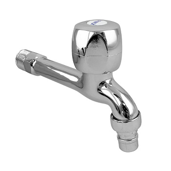 Кран водоразборный хром 15 см от стены металлокерамика